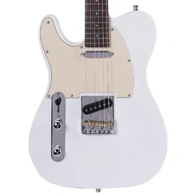 Artist AT53 Left Handed White Electric Guitar w/ Hot Single Coil Pickups thumbnail