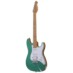 Artist AS30 Green Flame Electric Guitar w/ HSS Pickups thumbnail