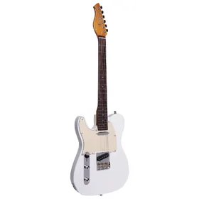 Artist AT53 Left Handed White Electric Guitar w/ Hot Single Coil Pickups thumbnail