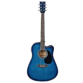 Customer Returned Artist LSPCEQ Blue Beginner Acoustic Electric Guitar Pack thumbnail