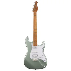 Customer Returned Artist AS20 Metallic Green Electric Guitar w/ HSS Pickups & Padded Bag thumbnail