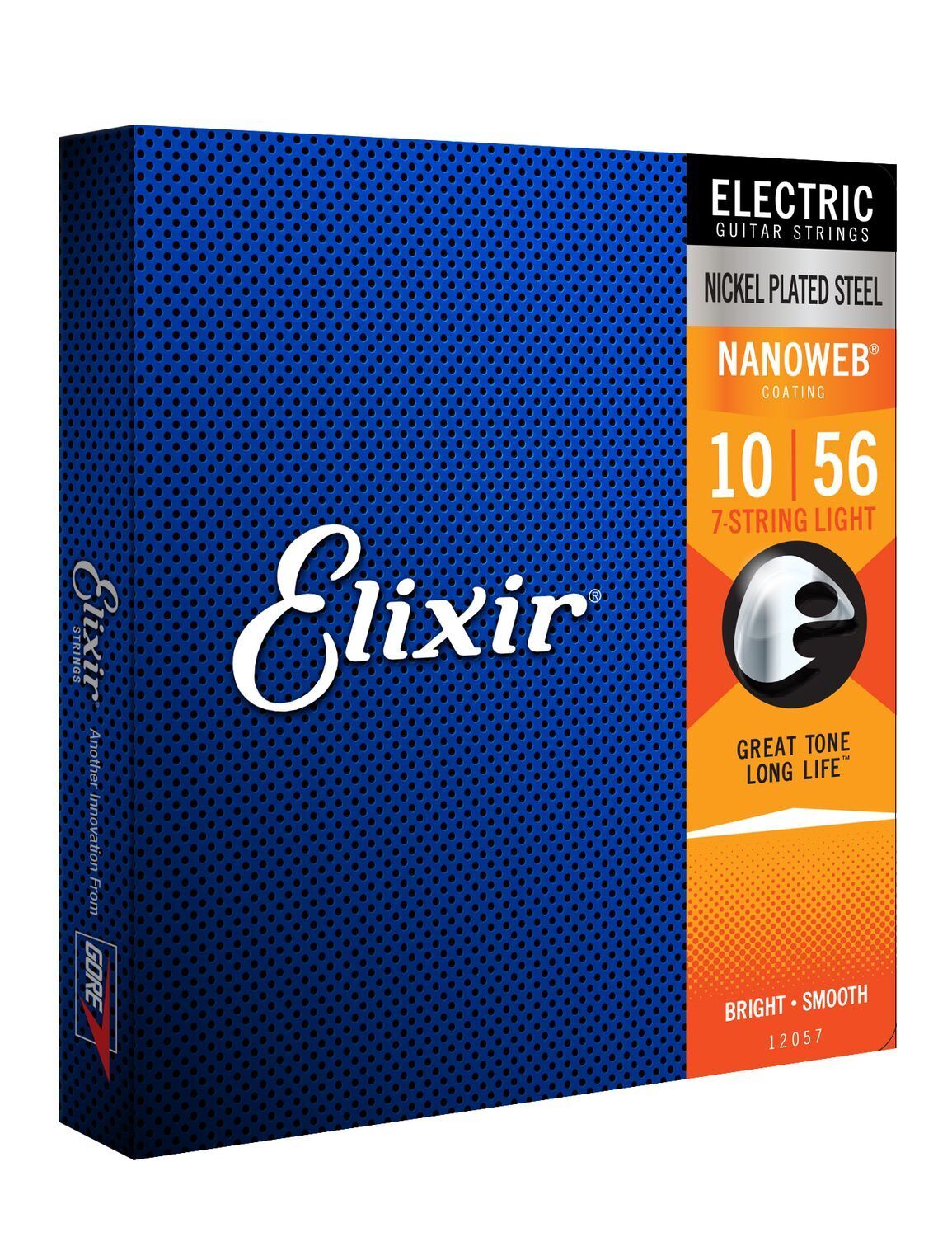 Elixir 12057 1056 Nanoweb Electric Guitar 7String Light