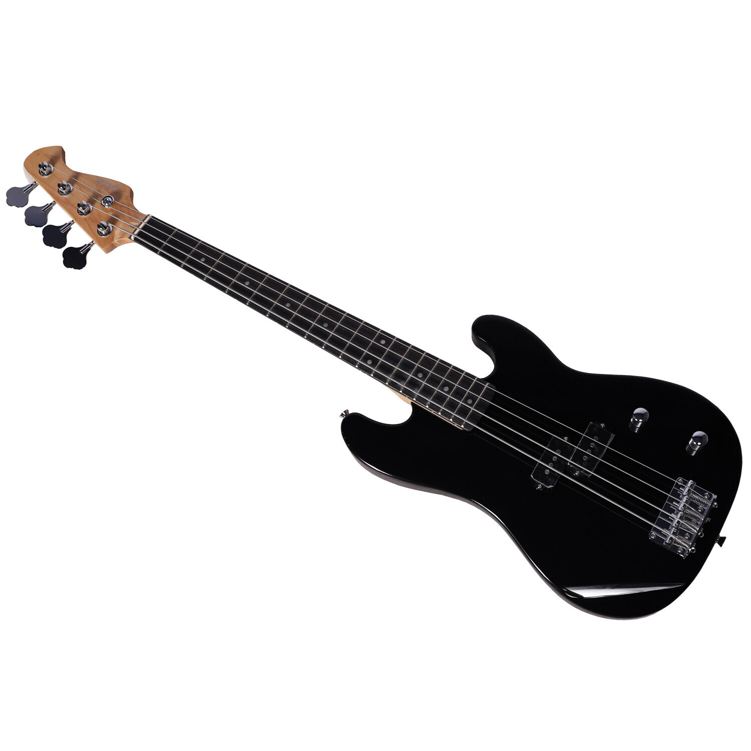 Artist PB34 Black 3/4 Size Electric Bass Guitar with Accessories + Amp