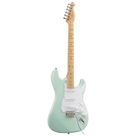 Artist AS10 Vintage Green Electric Guitar w/ Single Coil Pickups & Padded Bag thumbnail