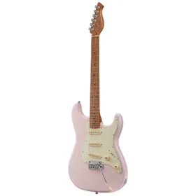 Artist ASMPP Pastel Pink Electric Guitar w/ Single Coil Pickups thumbnail
