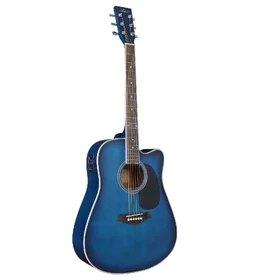 Customer Returned Artist LSPCEQ Blue Beginner Acoustic Electric Guitar Pack thumbnail