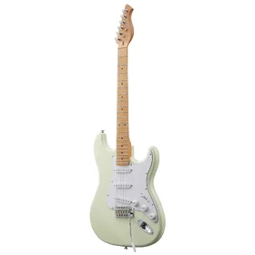 Customer Returned Artist AS10 Vintage White Electric Guitar w/ Single Coil Pickups & Padded Bag thumbnail