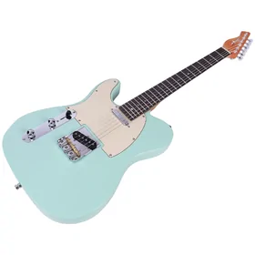 Artist AT53 Left Handed Vintage Green Electric Guitar w/ Hot Single Coil Pickups thumbnail