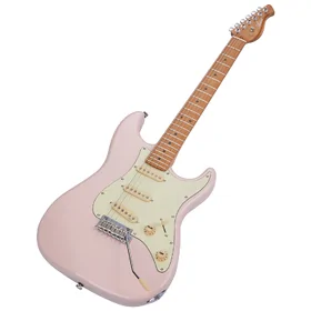 Artist ASMPP Pastel Pink Electric Guitar w/ Single Coil Pickups thumbnail