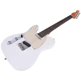 Artist AT53 Left Handed White Electric Guitar w/ Hot Single Coil Pickups thumbnail