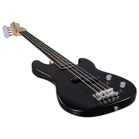 Damaged Artist APB34 Black 3/4 Size Bass Guitar w/ Accessories thumbnail