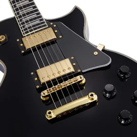 Artist VG100 Black Electric Guitar w/ Bullbucker Pickups thumbnail