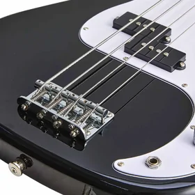 Artist APG Black Bass Guitar w/ Pickguard & Accessories thumbnail