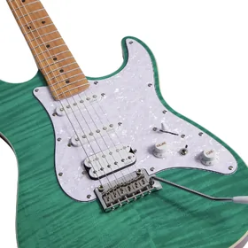 Artist AS30 Green Flame Electric Guitar w/ HSS Pickups thumbnail