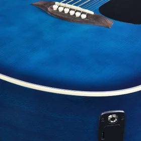 Customer Returned Artist LSPCEQ Blue Beginner Acoustic Electric Guitar Pack thumbnail