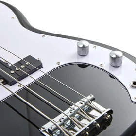 Artist APG Black Bass Guitar w/ Pickguard & Accessories thumbnail