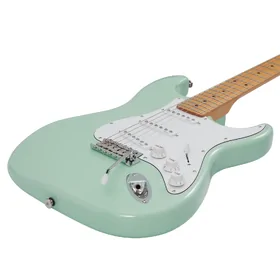 Artist AS10 Vintage Green Electric Guitar w/ Single Coil Pickups & Padded Bag thumbnail