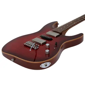 Artist AS94 Cherry-Flame Active Passive Electric Guitar & Padded Bag thumbnail