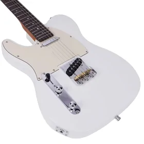 Artist AT53 Left Handed White Electric Guitar w/ Hot Single Coil Pickups thumbnail