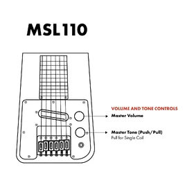 Artist MSL110BK Lap Steel 6 String Metallic Black thumbnail