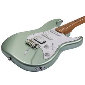 Customer Returned Artist AS20 Metallic Green Electric Guitar w/ HSS Pickups & Padded Bag thumbnail
