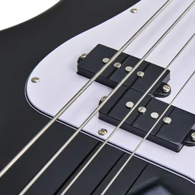 Artist APG Black Bass Guitar w/ Pickguard & Accessories thumbnail