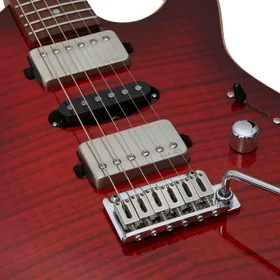 Artist AS94 Cherry-Flame Active Passive Electric Guitar & Padded Bag thumbnail