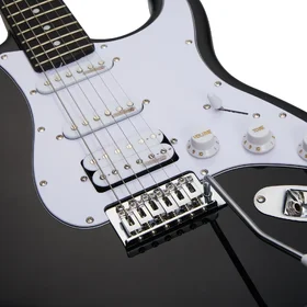 Customer Returned Artist AS1 Black Electric Guitar w/ HSS Pickups & Accessories thumbnail