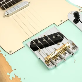 Artist AT53 Vintage Green Aged Electric Guitar & Black Case thumbnail