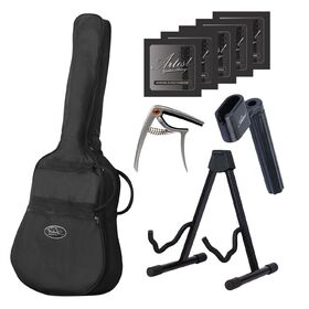 Artist LSPSCEQNTL Left Handed Small Body Acoustic Guitar Ultimate Pack