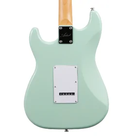 Artist AS10 Vintage Green Electric Guitar w/ Single Coil Pickups & Padded Bag thumbnail