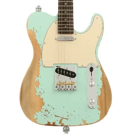 Artist AT53 Vintage Green Aged Electric Guitar & Black Case thumbnail