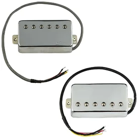 Artist BullBucker Guitar Humbucker Pickup Set - Chrome Covered