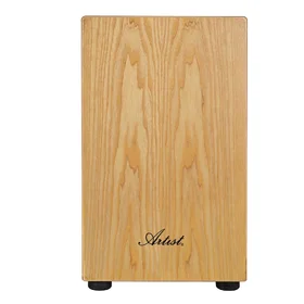 Artist ACJ48R Cajon 48cm Wooden Rhythm Box Snare wire - Raw