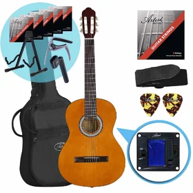 Artist CL44AML Left Handed Full Size Classical Guitar Ultimate Pack