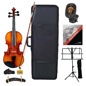 Artist SVN44 Solid Wood Student Violin Package 4/4 Ultimate Pack