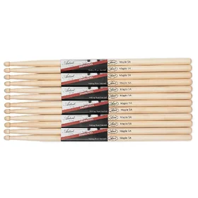 Artist DSM5A Maple Drumsticks w/ Wooden Tips 6 Pairs