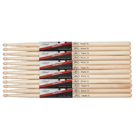Artist DSM7A Maple Drumsticks w/ Wooden Tips 6 Pack