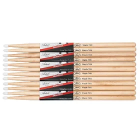 Artist DSM7AN Maple Drumsticks w/ Nylon Tips 6 Pairs