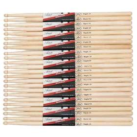 Artist DSM5A Maple Drumsticks w/ Wooden Tips 12 Pair