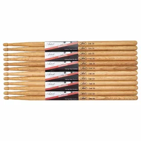 Artist DSO5B Oak Drumsticks w/ Wooden Tips 6 Pairs