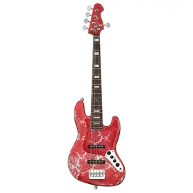 Artist AJB5 15th Anniversary Paisley Relic 5 String Active/Passive Bass Guitar