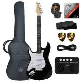 Artist ASP Left Handed Black Electric Guitar w/ Accessories & Amp