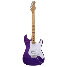 Artist AS30 Purple Flame Electric Guitar w/ HSS Pickups