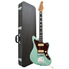 Artist GM1 Vintage Green Electric Guitar w/Vibrato & Black Case