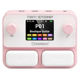 Soran JME03A Pink Tiny Stomp Multi Effects Processor w/ NAM Loader