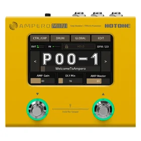 Hotone MP50 Ampero Mini Amp Modeler & Multi-Effects Pedal - Marigold