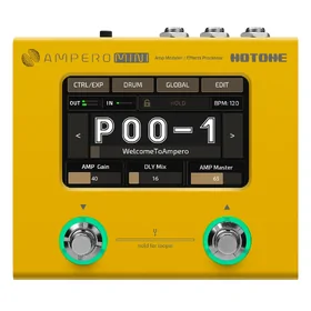 Hotone MP50 Ampero Mini Amp Modeller & Multi-Effects Pedal - Mustard