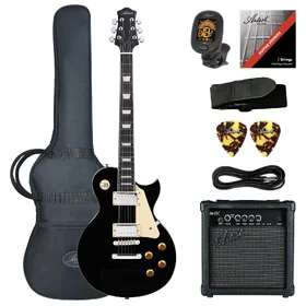 Artist VG10 Black Electric Guitar w/ Accessories & Amp thumbnail