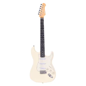 Artist ST62 Vintage White Electric Guitar w/ Single Coil Pickups